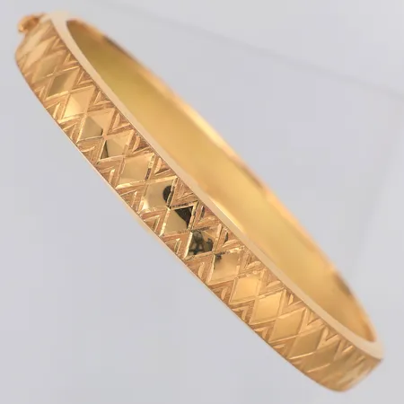 Armband stelt 61 x 57mm bredd 8,6mm, importstämpel, 18K Vikt: 10,3 g