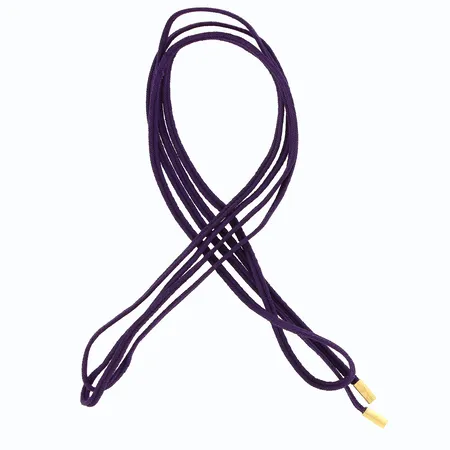 Silk string Necklace, 18K gulddetaljer, Ole Lynggaard, 127cm, bredd:3-3,3mm Vikt: 0 g