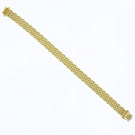 Armband Korridorlänk längd 18cm, bredd 8mm, 18K Vikt: 18,4 g