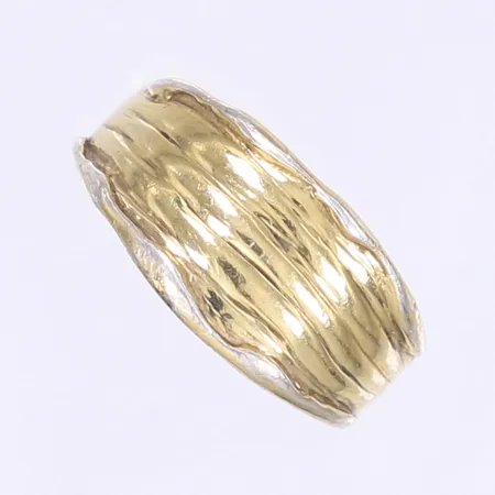 Ring Safira stl:19 bredd 4-11mm förgyllt silver 925/1000 Vikt: 6,8 g