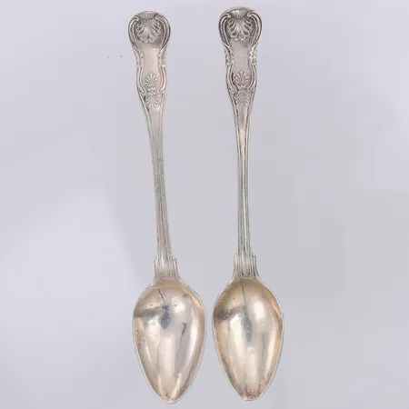 2 Dessertskedar modell Snäck 15cm, 830/1000 silver Vikt: 36,1 g