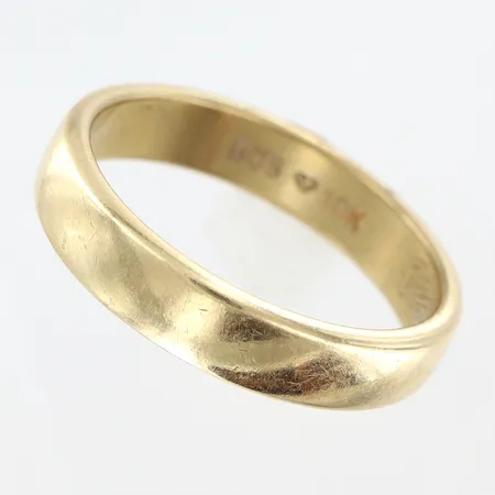 Ring slät stl:16¾ bredd 3,5mm gravyr 18K. Vikt: 4,3 g