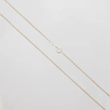 Kedja längd 50,5cm, bredd 1,9mm, italienska stämplar, 925/1000 silver Vikt: 3,3g Vikt: 3,3 g