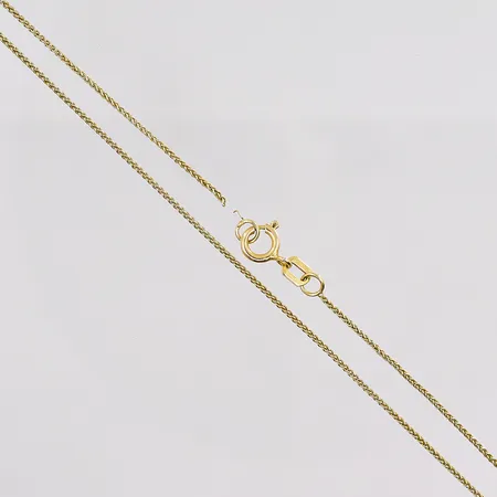 Kedja längd 50cm bredd 0,8mm trasig länk 14K Vikt: 1,5 g