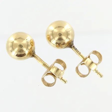 Örhängen Ø6mm, 18K Vikt: 1 g