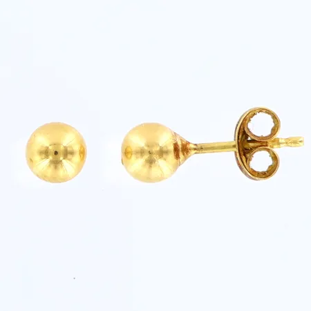 Örhängen kulor Ø4mm 18K Vikt: 0,4 g