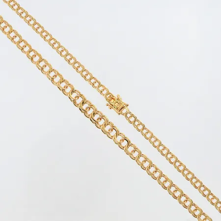 Collier Bismarck doserad, längd: 44cm, bredd: 4-7mm, 18K Vikt: 19,3 g