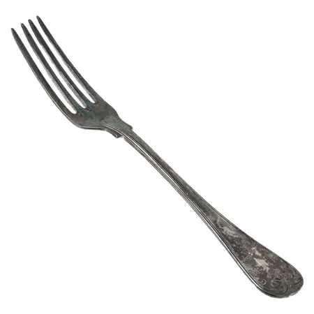 En gaffel Gammalfransk längd 185mm, silver 830/1000 49,0g.