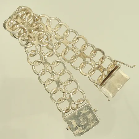 Armband x-länk, 20cm, bredd 22mm, Silver 830/1000 Vikt: 56,2 g