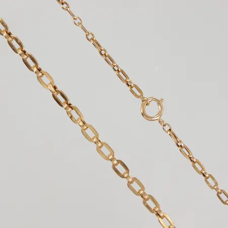 Kedja doserad 43cm bredd 3,8-5mm, 18K, Vikt: 10 g