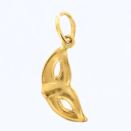 Hänge mask 6x16mm, klippt ögla, 18K Vikt: 0,5 g