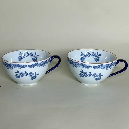 2 kaffekoppar Ostindia Rörstrand porslin Ø85mm höjd ca 5cm, bruksslitage Skickas med paket.