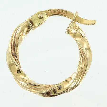 Udda örhänge längd 15mm bredd 1,2mm, 18K Vikt: 0,6 g