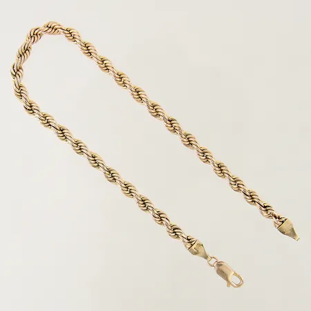 Armband Cordell längd 22cm bredd 4,2mm mindre bucklor 14K Vikt: 4,5 g