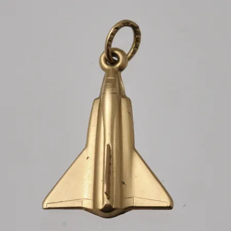 Hänge saab 35 draken 13,6x23mm, 18K, 0,95g.