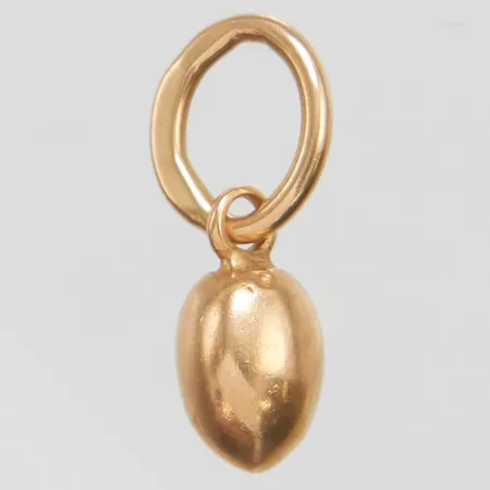 Hänge ägg 12,5x4mm, 18K, Vikt: 0,9 g