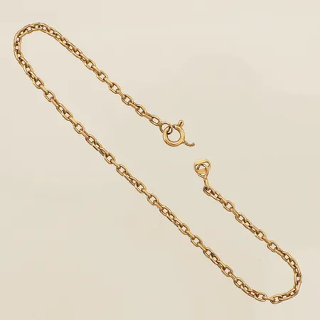 Armband Ankar längd 20,5cm, bredd 2mm, defekt lås 18K Vikt: 4,7 g