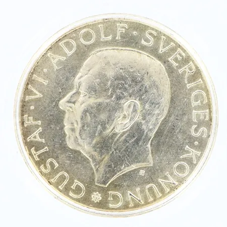 Mynt, med plastetui, silver 830/1000 Vikt: 17,7 g