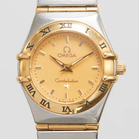Damur Omega Constellation, stål/guld Ø22,5mm, serienr 57866994, behov av batteribyte.