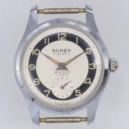 Herrur Sunex manuell Ø30mm 50-talet, fungerar ej, saknar armband