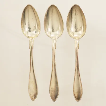 Tre kaffeskedar längd 13cm silver  Vikt: 56,3 g