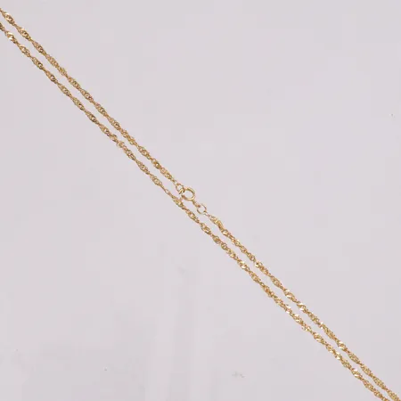 Kedja Cordell längd 56,5cm bredd 2,1mm, defekt lås, 21K Vikt: 5,7 g