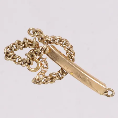 Armband Pansar namnbricka defekt 18K Vikt: 3,8 g