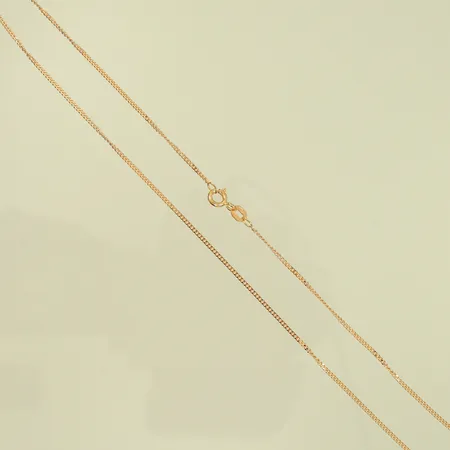Halskedja pansar, 40cm, bredd 1mm, 18K Vikt: 2,3 g