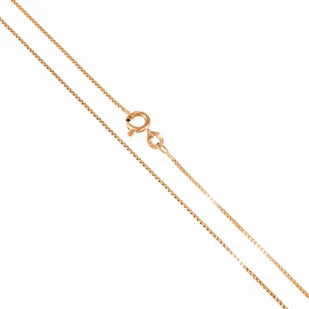 Kedja Venezia längd 40,5cm bredd 0,8mm, bruksslitage, 18K 2,2g.