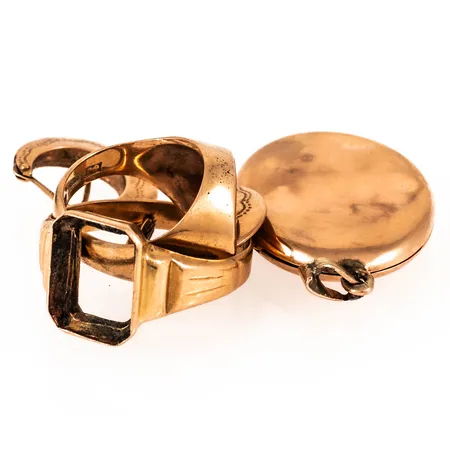 Diverse defekt guld 18K 18,9g.