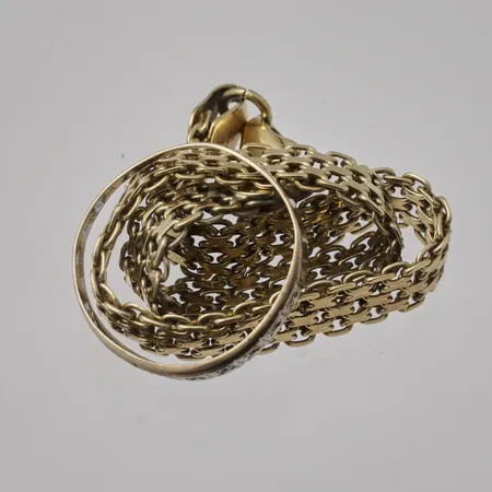 Diverse defekt guld, 14K, 10,87g.