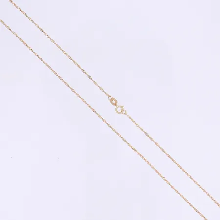 Halskedja GHA Singapore längd 42cm, bredd 1mm, 18K Vikt: 1,2 g