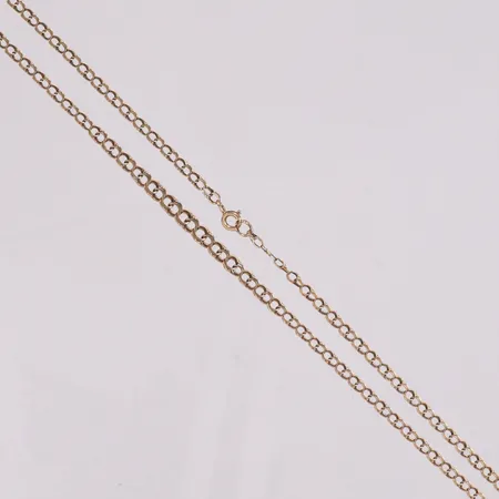Collier doserad Bismarck längd 48,5cm bredd 3-4,3mm 18K Vikt: 5,6 g