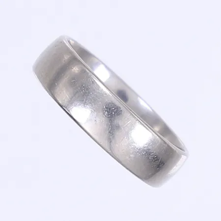 1 Ring slät stl:19¾, bredd 6mm, palladium 500