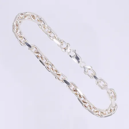 Armband Ankar 20,5cm, bredd 6mm, silver 925/1000 Vikt: 20,6 g