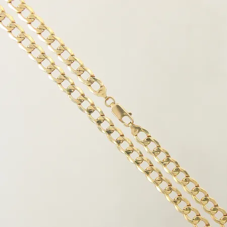 Kedja Pansar längd 60cm bredd 7mm ihålig 18K Vikt: 22,6 g