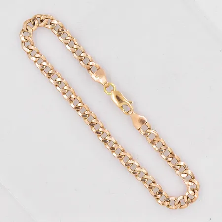 Armband Pansar längd 19,5cm bredd 5mm ihålig 8K Vikt: 3,6 g på auktion i Västerås hos Pantbanken Sverige
