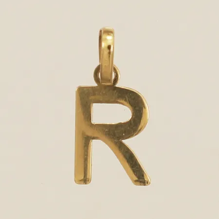 Hänge R 12mm inklusive öglan bredd 5mm 18K Vikt: 0,3 g