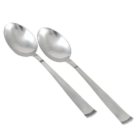 Två dessertskedar Rosenholm längd 152mm, silver 53,0g.