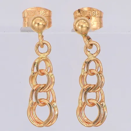 Ett par örhängen Bismarck 15mm, 18K Vikt: 1,2 g
