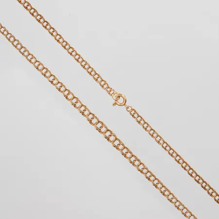 Collier doserad Bismarck, längd: 42,3cm, bredd: 3,5-4,9mm, 18K Vikt: 8,2 g
