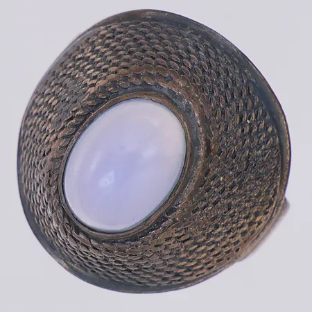 Ring kalcedon stl:15¼, 835/1000 silver Vikt: 5,1 g
