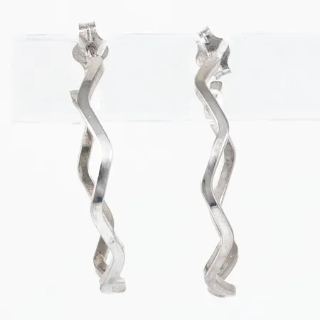 Creoler Ø28,5mm bredd 1,3mm, silver 925/1000 2,7g.