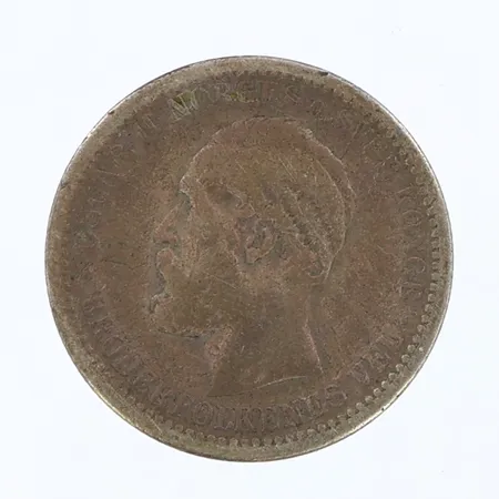 Mynt 50-öre Ø22mm, 1897, 600/1000 silver Vikt: 4,7 g