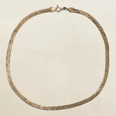 Collier halvstel längd 40,5cm, bredd 4,8mm silver 925/1000 Vikt: 15,3 g