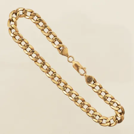 Armband pansar längd 22,5cm, bredd 7,1mm repig 14K Vikt: 9,6 g