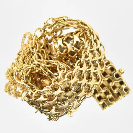 Diverse defekt guld, 18K. Vikt: 20,1 g