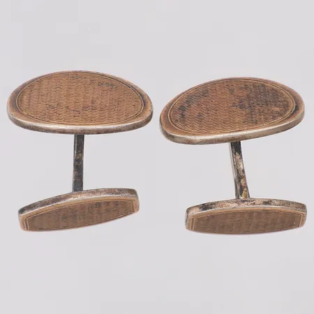 Ett par manschettknappar 21mm, 835/1000 silver Vikt: 14,3 g Skickas med postpaket.