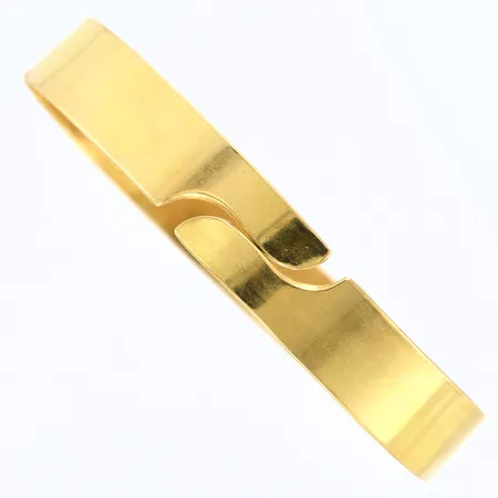 Armring Ø67mm bredd: 11mm, repig, 18K Vikt: 22,6 g