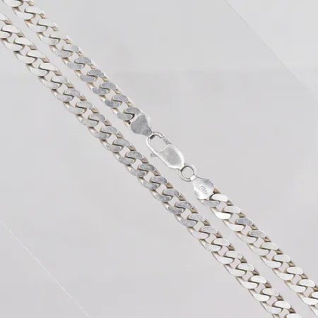 Kedja Pansar längd 54cm bredd 7,1mm GHA silver 925/1000 Vikt: 50,6 g på auktion i Västerås hos Pantbanken Sverige